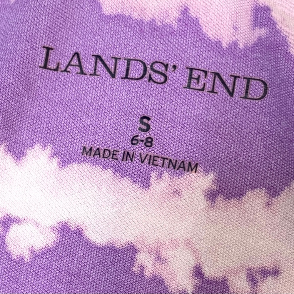 Lands' End Tie-Dye Purple and Pink Swim Coverup - Picture 2 of 6